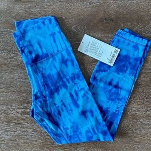 NWT lululemon Align HR Pant 25" *Cool, Size 6 (Blue Tye Dye)